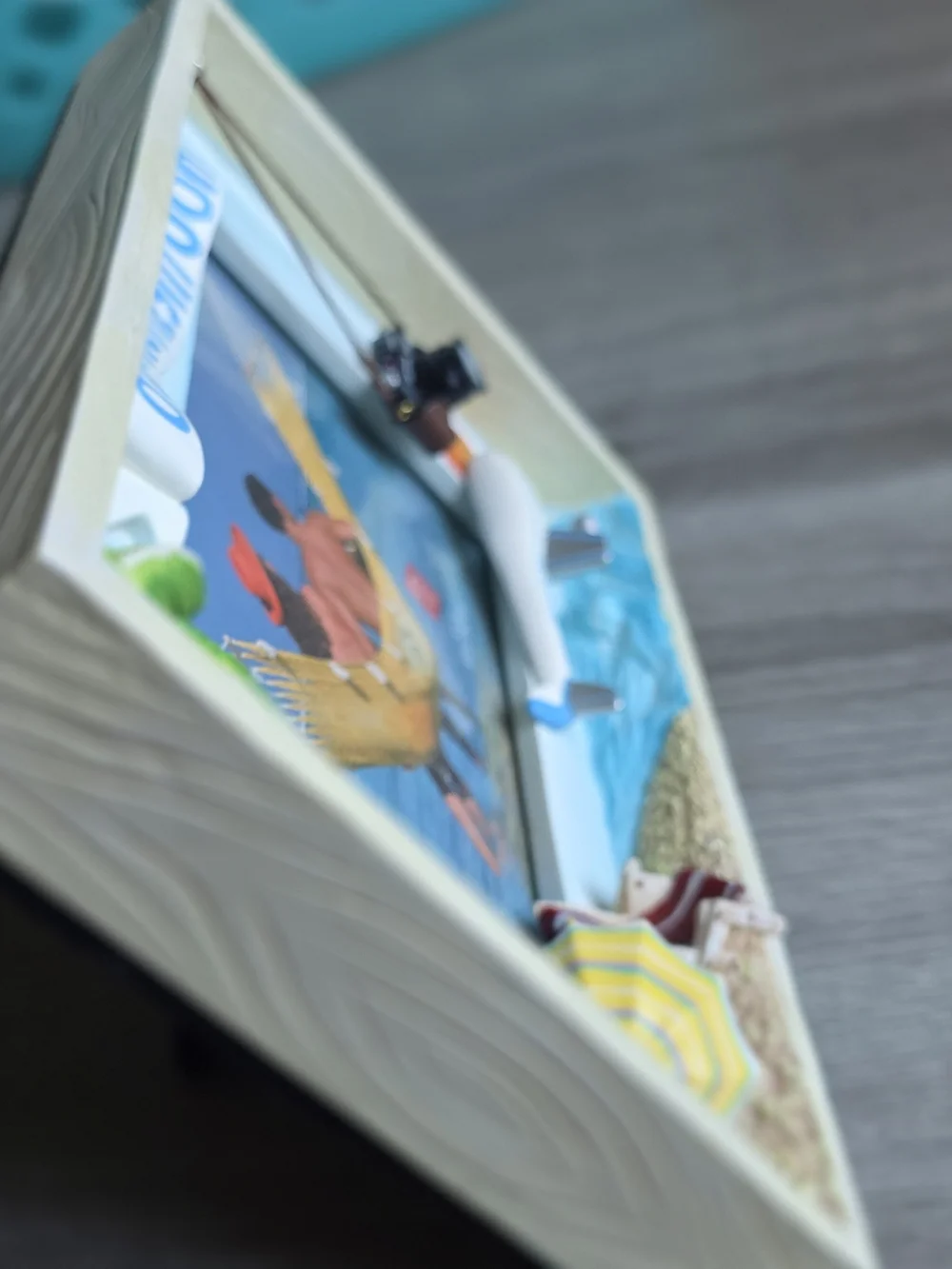 Russ Our Honeymoon 3D Beach 4x6 Picture Frame